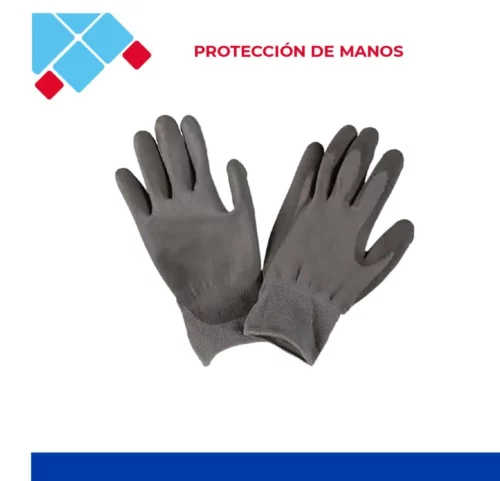 guante de nylon cubierto con poliureta